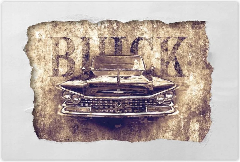 Poszterek 60x40 Buick szépia grafika