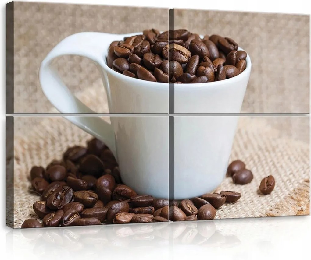 Vászon falikép kávé 120x80