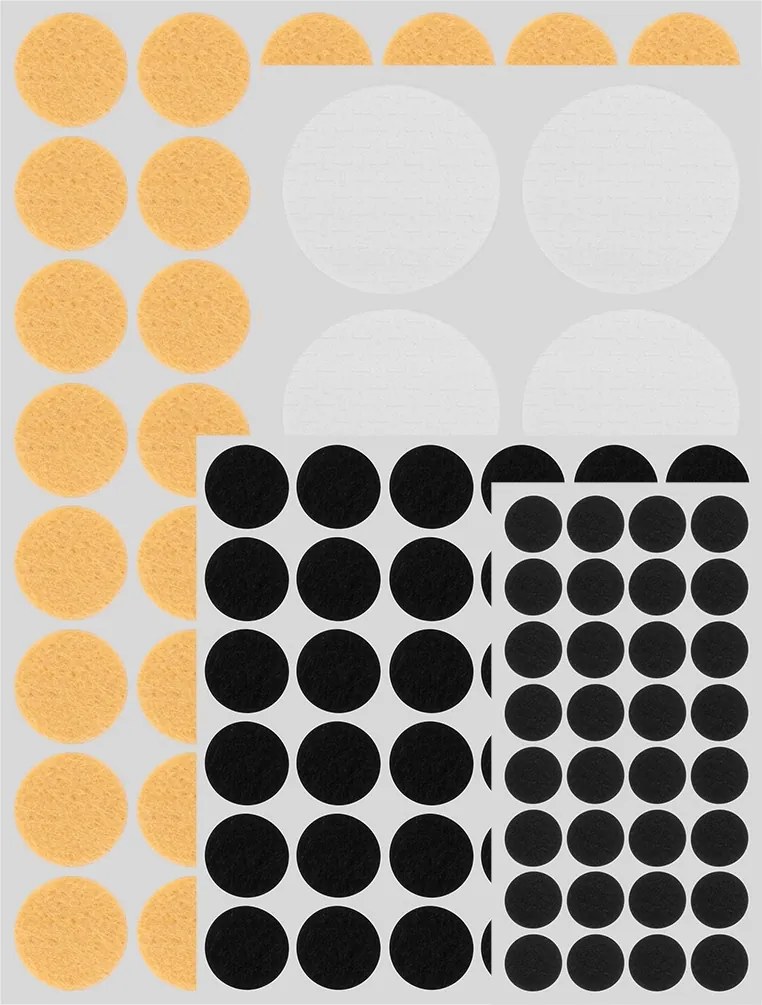 Filc és habszivacs alátétek Eva öntapadós mix 124 bútor szék