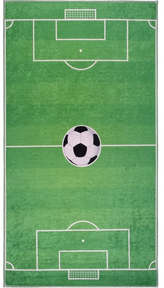 Zöld mosható gyerek játszószőnyeg 80x120 cm Soccer Time – Vitaus