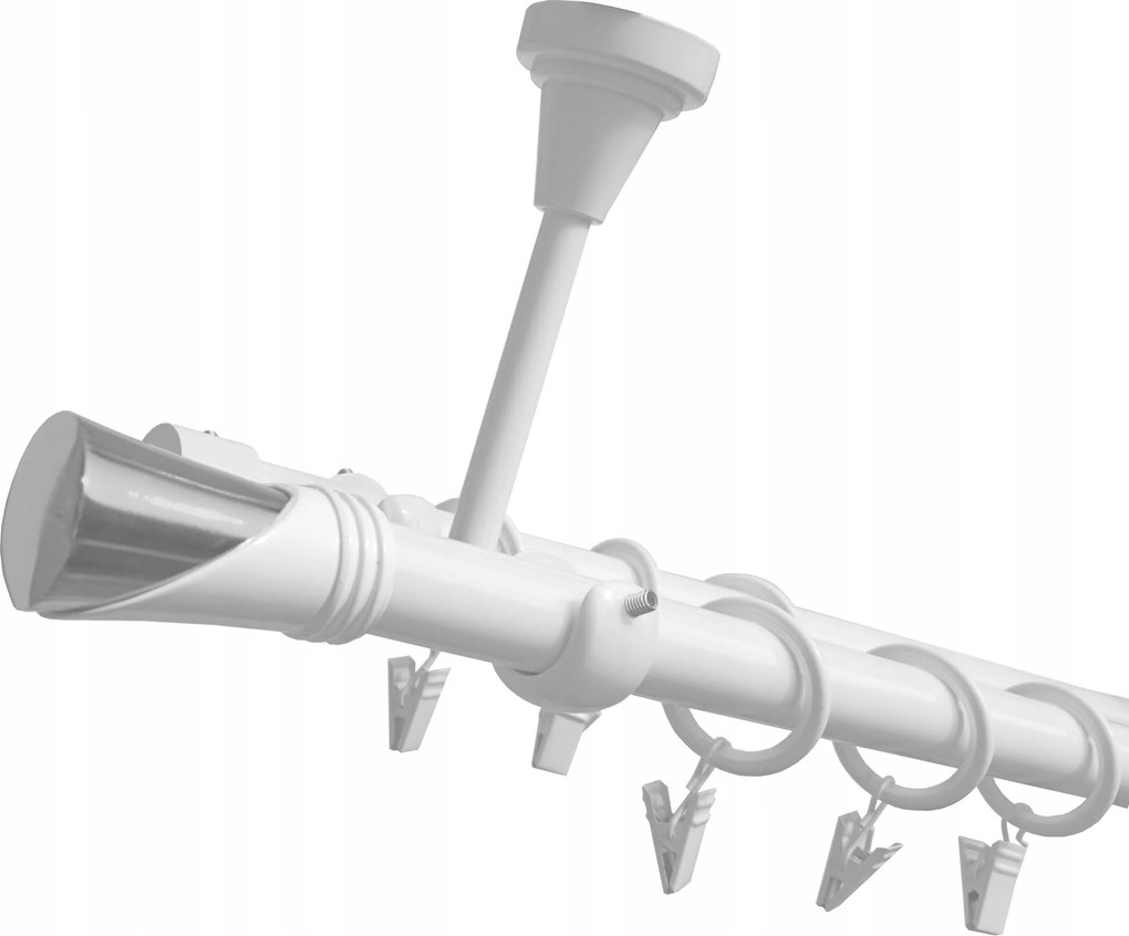 Mennyezeti Függönykarnis Fehér 19mm+19mm Vega 180cm