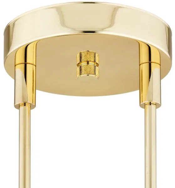 Argon 1840 - Csillár rúdon ABSOS 4xE14/7W/230V alabástrom arany