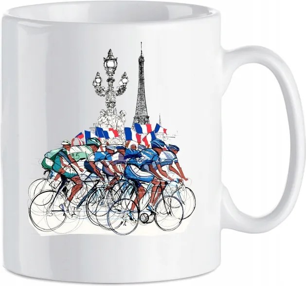 Tour De France nyomott mintás bögre 330 ml