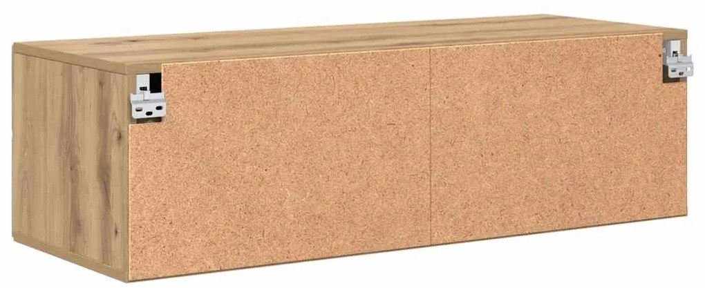 TV szekrény fiókkal kézműves tölgy 100.5 x 39 x 30 cm Faanyag