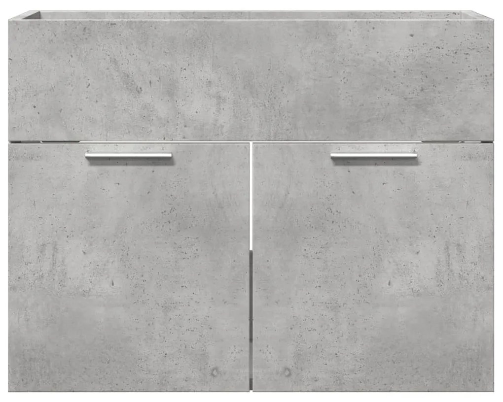betonszürke szerelt fa mosdószekrény 60 x 38,5 x 46 cm