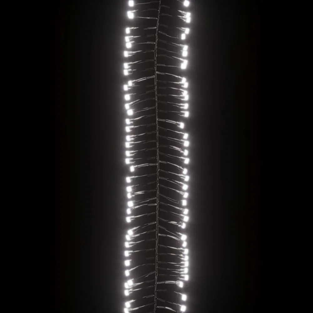 hideg fehér fényű fürtös PVC LED-szalag 3000 LED-del 23 m