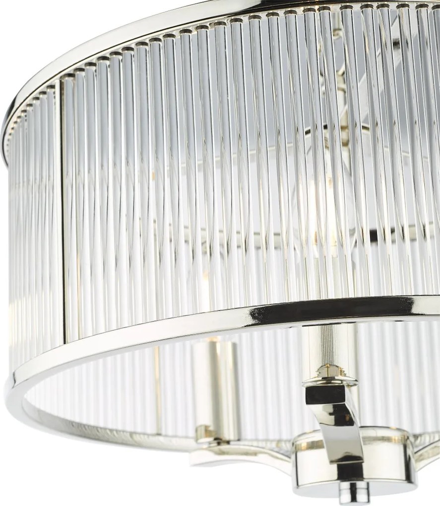 Dar Lighting glamour modern függeszték evelyn polírozott nikkel dareve0338