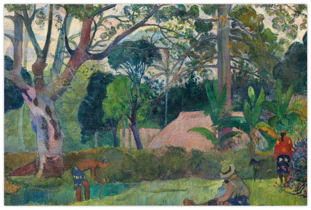 Kép - Paul Gauguin, Te raau rahi (The Big Tree), reprodukciók (90x60 cm)