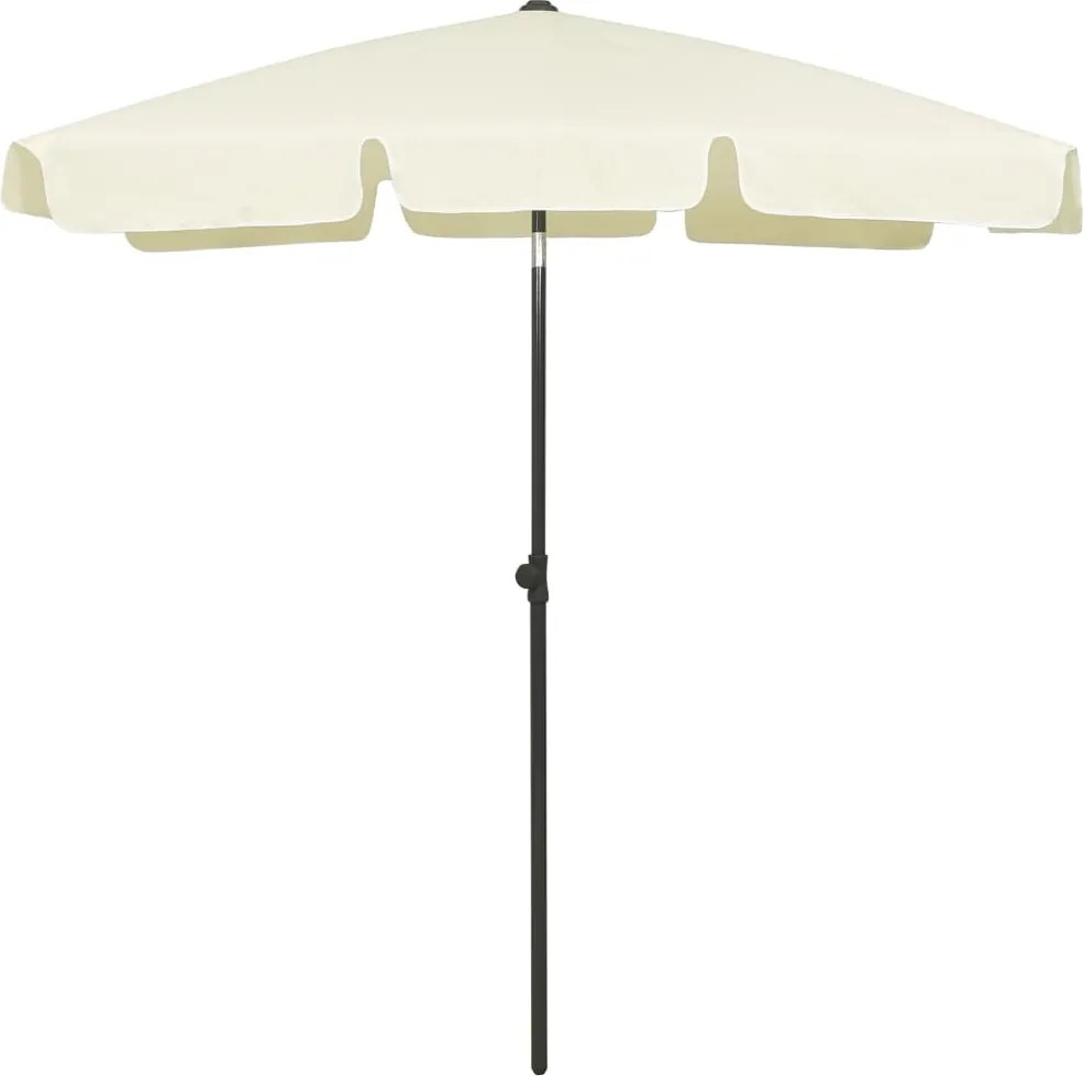vidaXL homoksárga strandnapernyő 180 x 120 cm