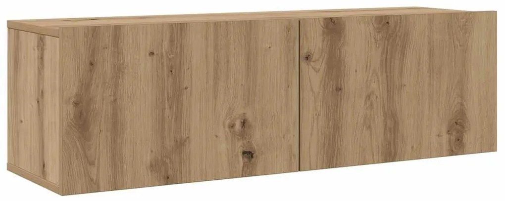 TV Szekrény Szett 4 pcs kézműves tölgy 200 x 30 x 30 cm Faanyag