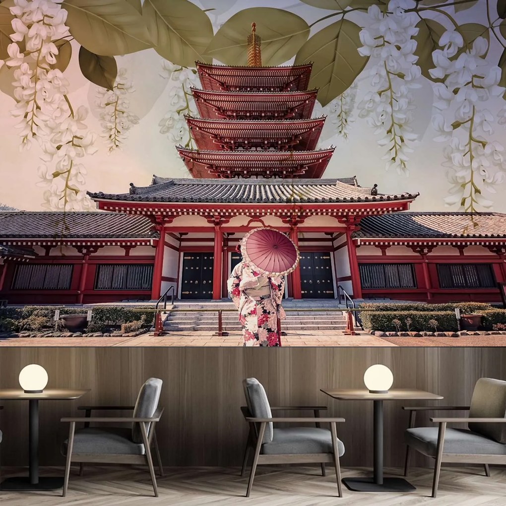 Gario Fotótapéta Gésa és senso ji templom Tokióban Anyag: Vlies, Méret: 150 x 105 cm