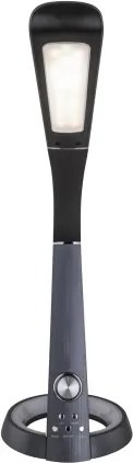 Globo 58376B Asztali lámpa fekete flexibilis szárral. USB csatlakozás, RGB színváltó funkció. MxSzxH:343x183x640, tartozék: 1xLED 8W 230V, 45-460lm, Színhőmérséklet váltás 4000/6500/3000K