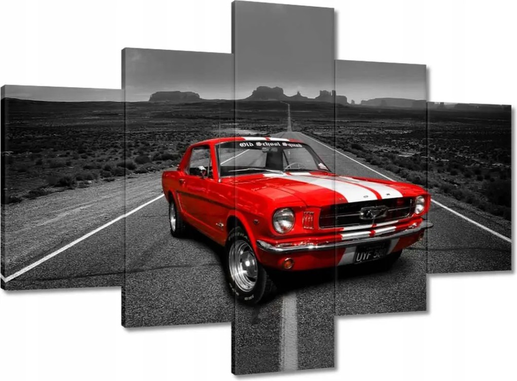 Vászonkép 100x70 Piros Ford Mustang Usa