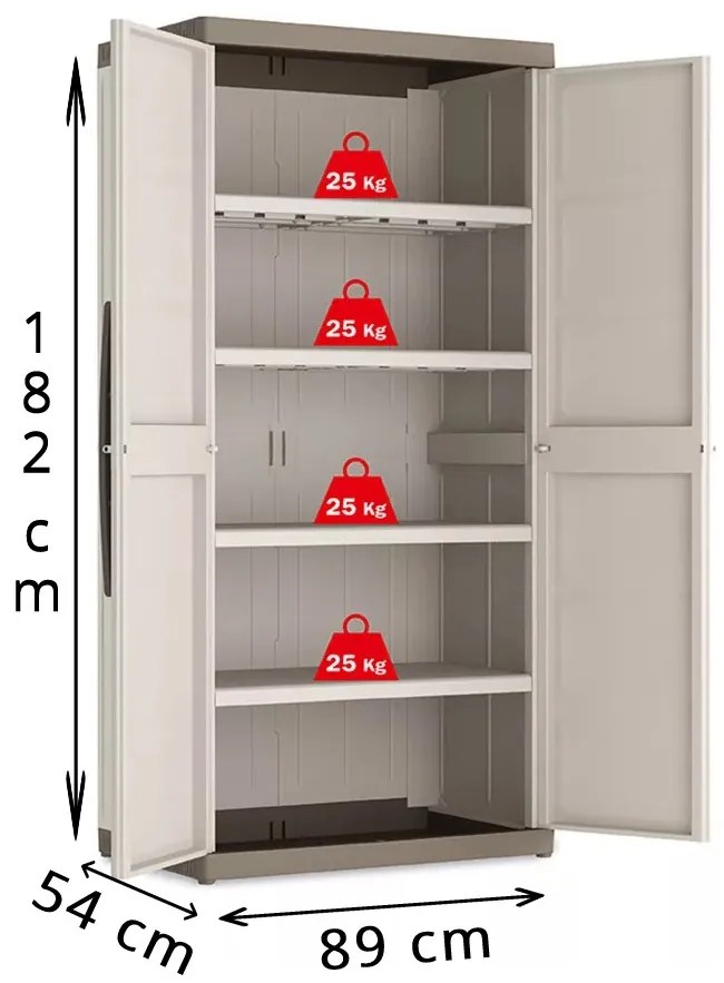 Keter Extra méretű Excellence High XL műanyag szekrény