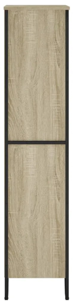 sonoma tölgy szerelt fa könyvespolc 80 x 31 x 137,5 cm