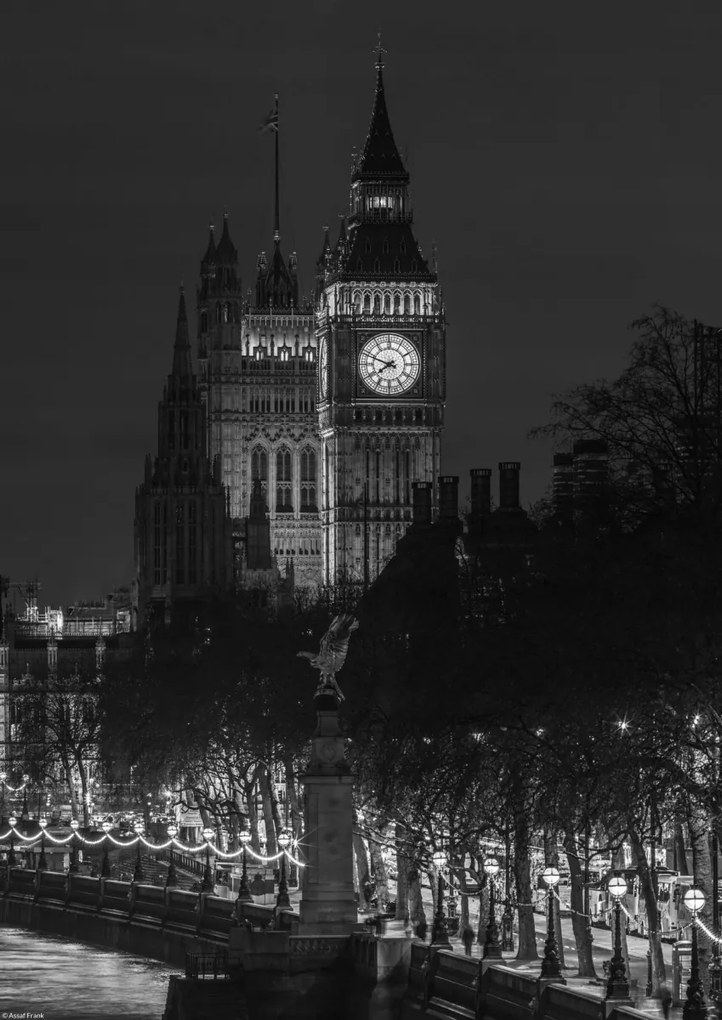Poszter 29,7x42cm Esti kilátás a Big Ben 2-re, Assaf Frank