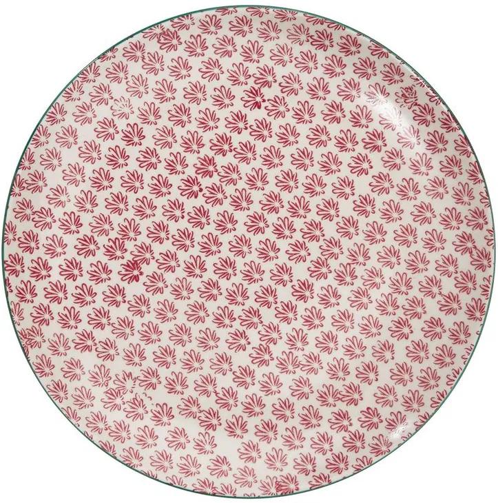 RETRO tányér, piros 26 cm