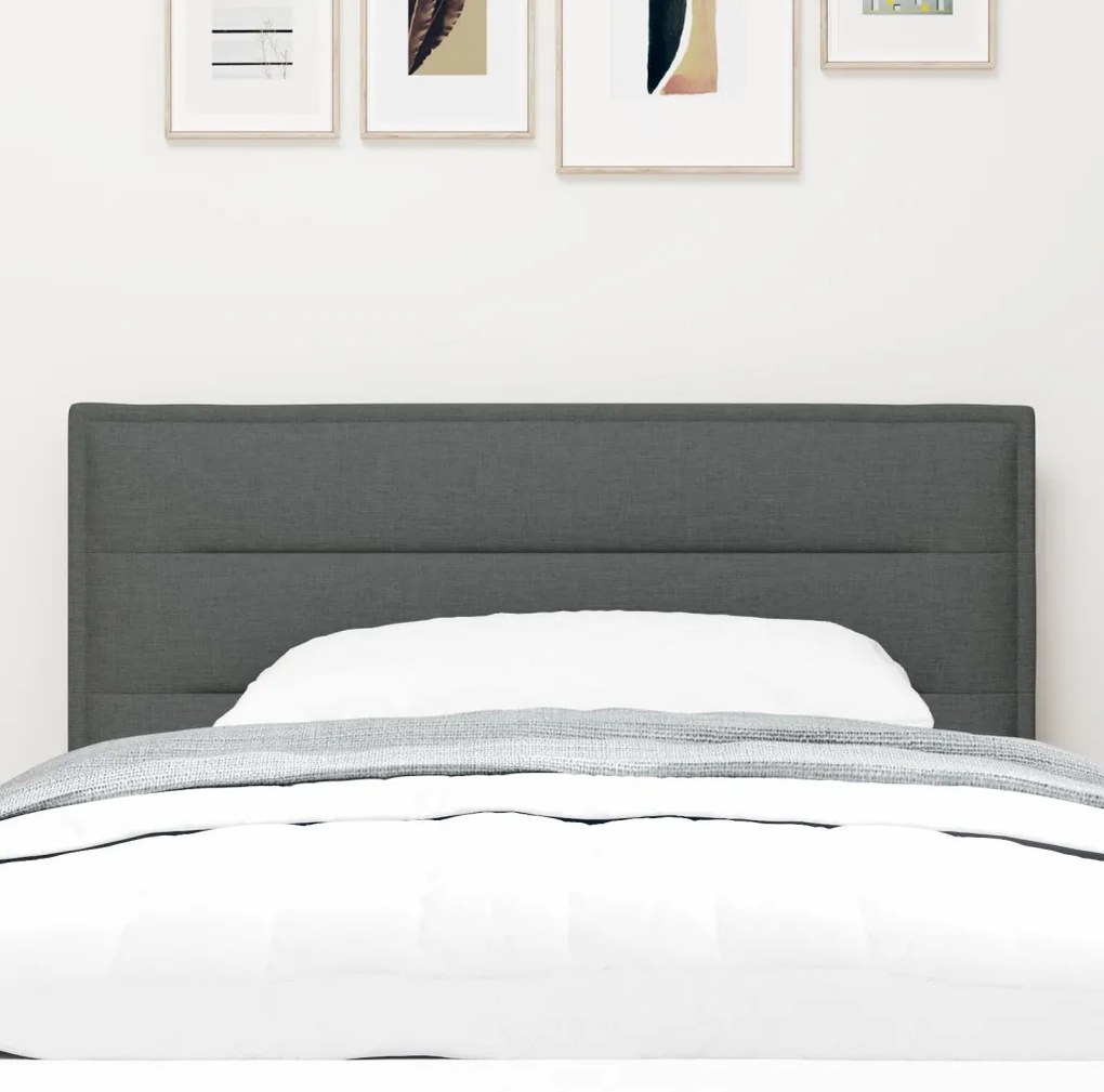 Fejtámla Csíkos Design Sötétszürke 100 cm Textil