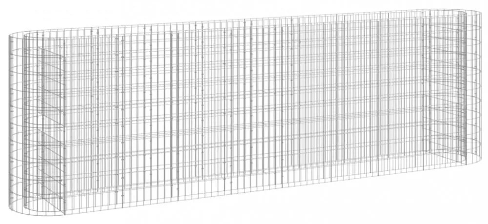 horganyzott vas gabion magaságyás 330x50x100 cm