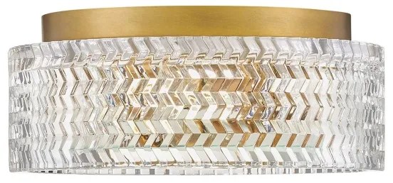 Hinkley HK-ELLE-F-S-HB - Mennyezeti lámpa 2xE27/60W/230V átm. 30,5 cm arany