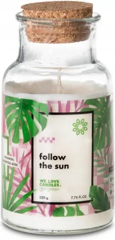 We Love Candles vegán illatú gyertya Kövesd a Napot 52 órán keresztül
