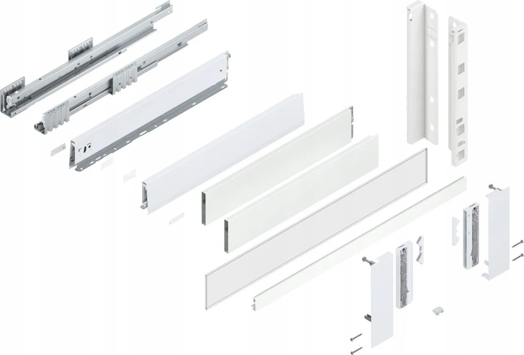 Blum Fiók Merivobox 600 Magas E belső fehér 70kg