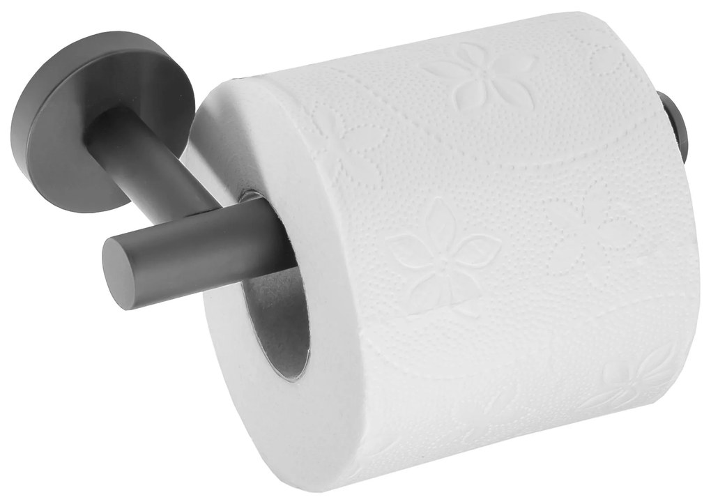 Falra szerelhető wc papír tartó GUN Black 322231A