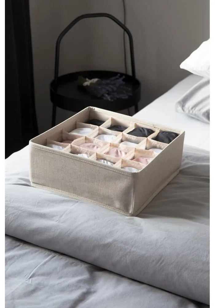 Drawer bézs fiókrendszerező 16 rekesszel - Bigso Box of Sweden