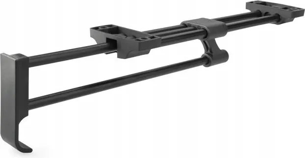 Kihúzható bútorakasztó szekrényhez, gardróbhoz L-350 fekete – acél