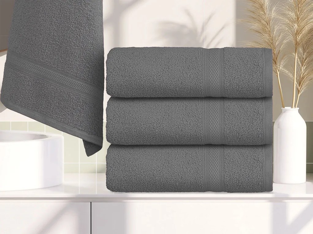 CLARYSSE ELEGANCE törölköző 60x110 cm szürke, 100% pamut