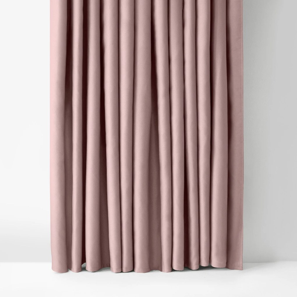 Goldea sötétítő függöny blackout szatén fényű - púderrózsaszín 270x220 cm