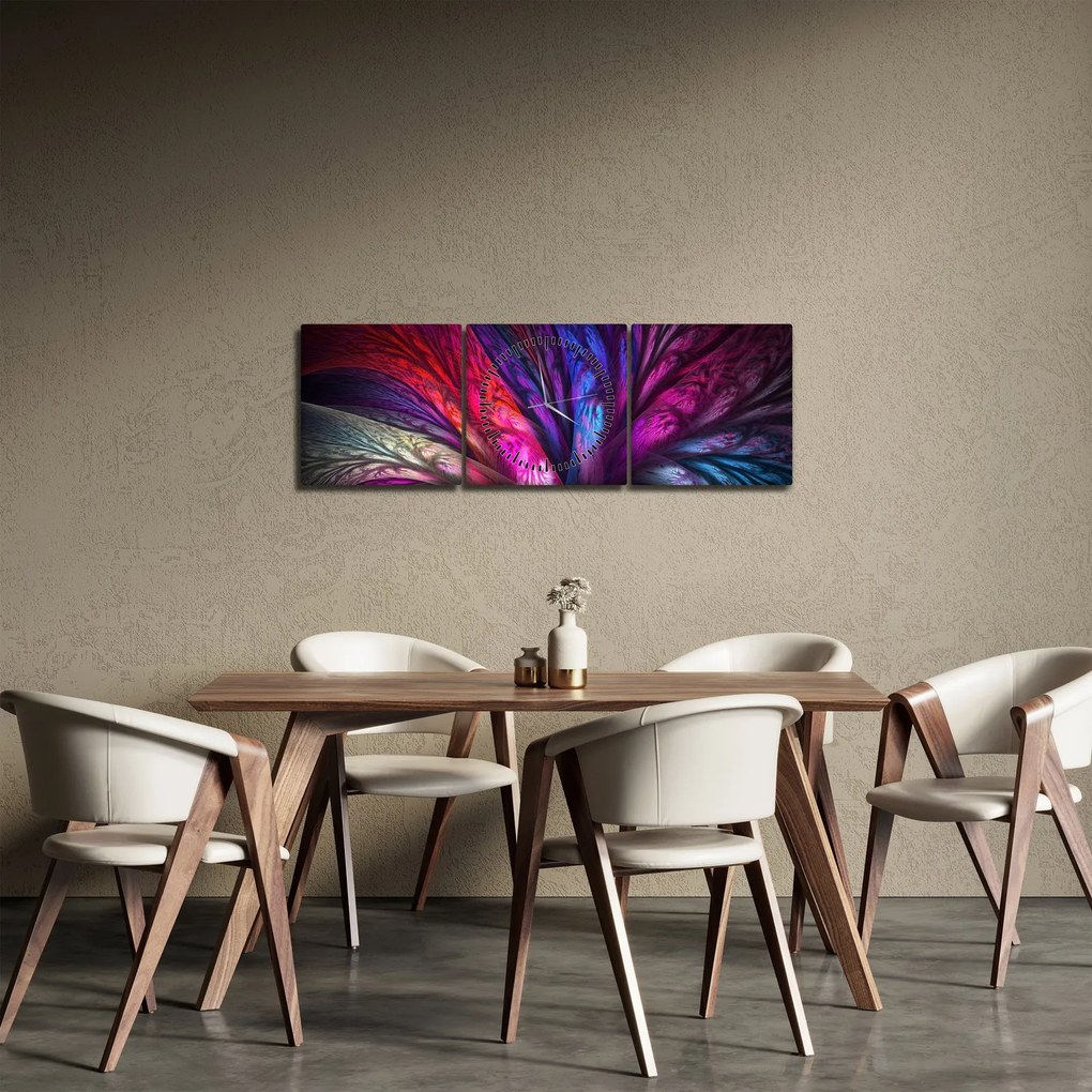 Absztrakt fa képe (órával) (90x30 cm)