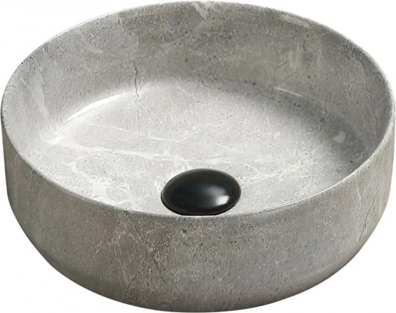 Mexen Felicia pultra szerelhető mosdó 39 x 39 cm, szürke kő - 21363962