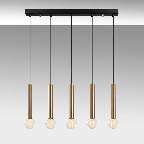 Kábelcsillár TEMPO 5xE27/40W/230V arany