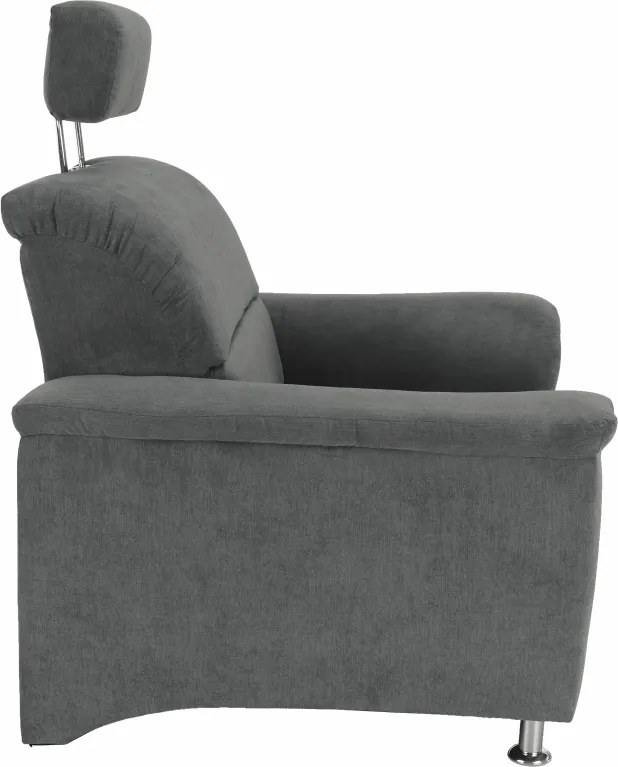 Fotel, szürke szövet, SANTIAGO