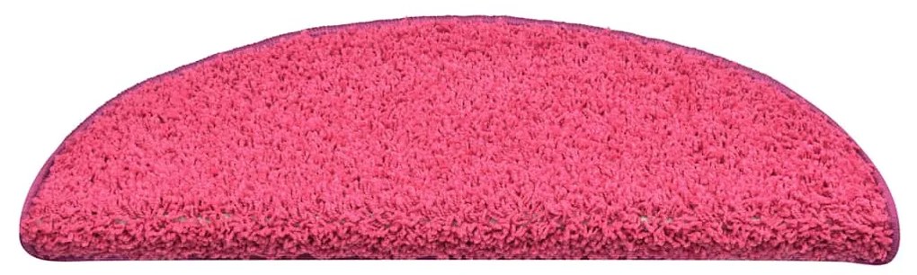 30 db rózsaszín félkör alakú lépcsőszőnyeg 56 x 17 x 3 cm