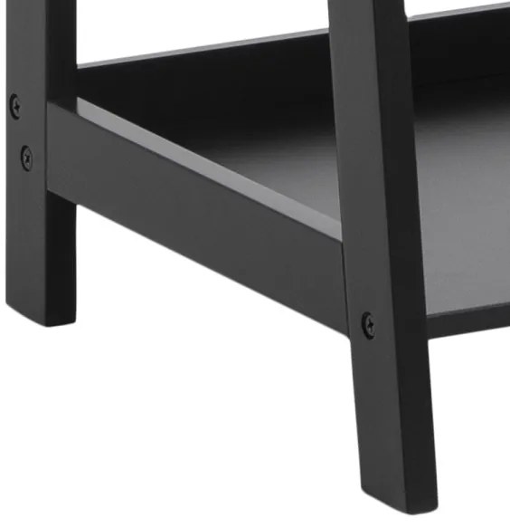 DAMON fekete könyvespolc