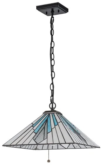 Elstead TF-ALDERLEY-P - Tiffany ALDERLEY láncos csillár 1xE27/60W/230V