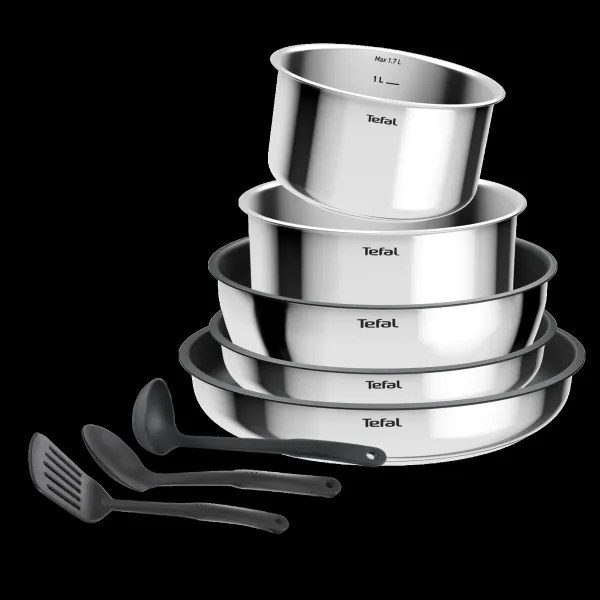 Tefal - INGENIO COOK 9 részes rozsdamentes acél edénykészlet