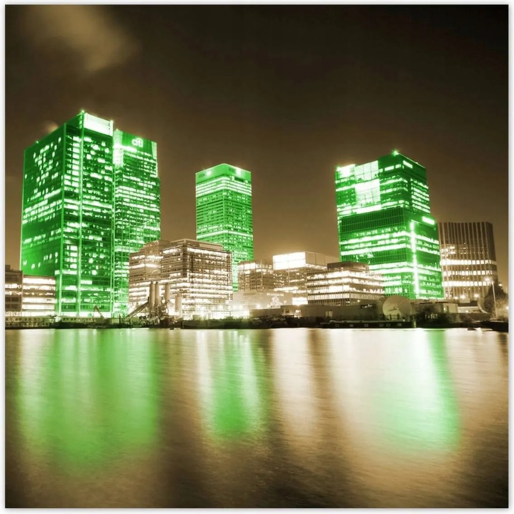 Poszterek 100x100 London zöld épületei