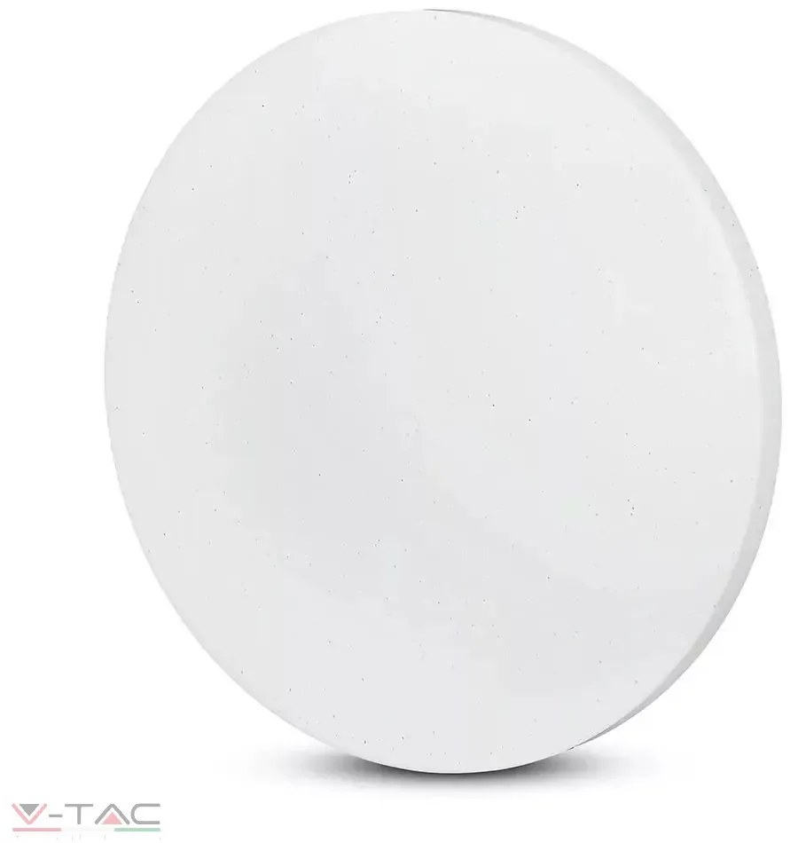 V-Tac 48 Cm 36W LED Csillogó Búrás Kör Mennyezeti Lámpa Állítható Színhőmérséklet -tel 3900 Lumen