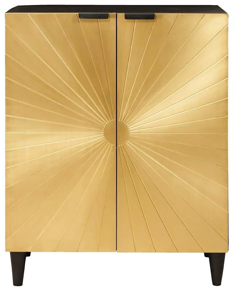 Széf Fekete és Arany 60 x 33 x 75 cm tömör mangófa