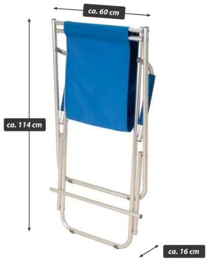 Összecsukható szék alumínium kék