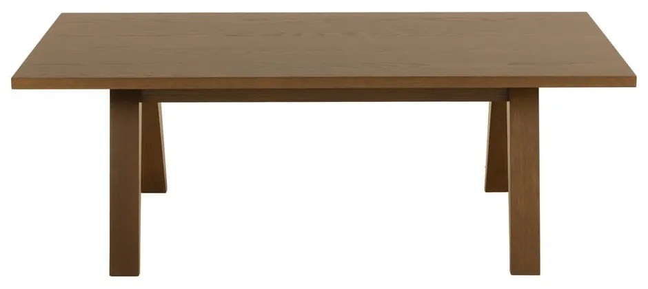 Barna dohányzóasztal tölgyfa dekorral 70x130 cm A-Line – Actona