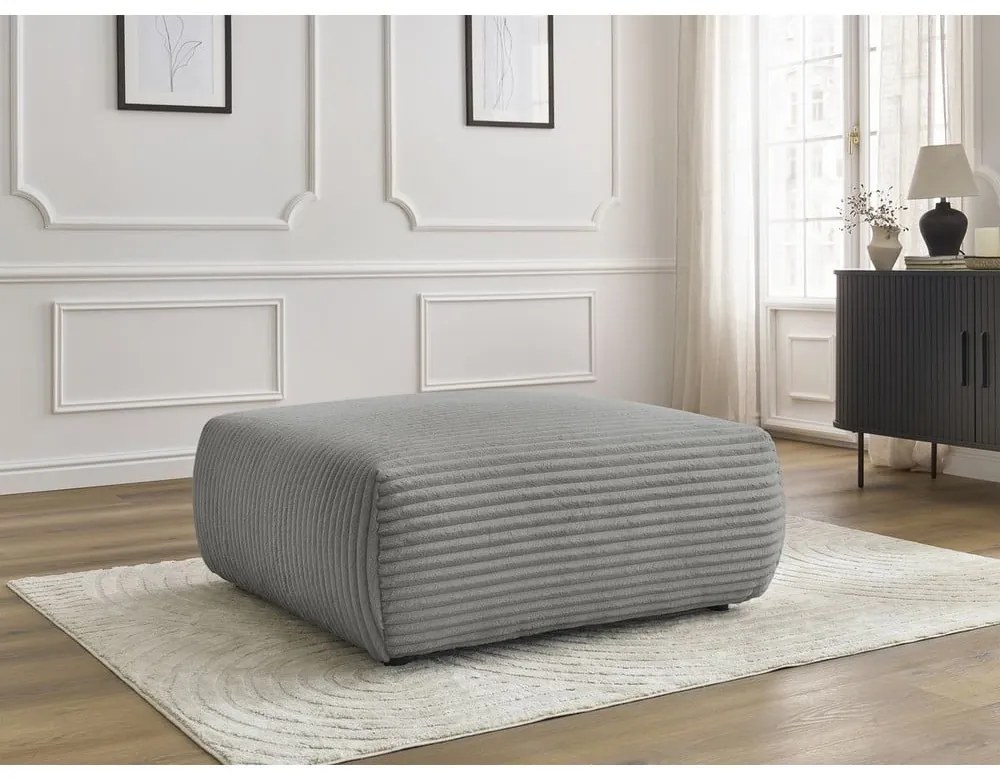 Sötétszürke kordbársony lábtartó Lucien – Bobochic Paris