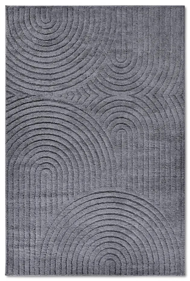 Antracitszürke szőnyeg 160x235 cm Panglao New York Anthracite – Elle Decoration