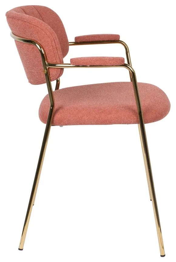 Rózsaszín étkezőszék szett 2 db-os Jolien – White Label