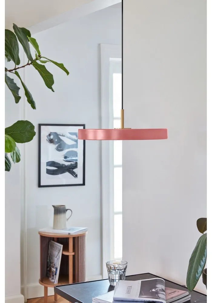 Rózsaszín LED függőlámpa fém búrával ø 31 cm Asteria Mini – UMAGE
