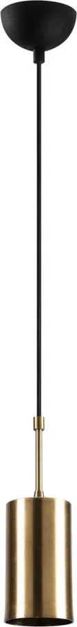 Kem 6396 arany-fekete fém függőlámpa, Ø9 cm