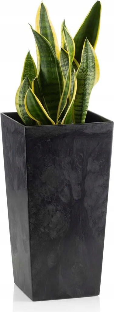 Modern kaspó betéttel Virágtartó Szürke Beton 30 x57